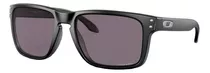 Óculos De Sol Oakley Holbrook Xl Extra Large Armação De O Matter Cor Matte Black, Lente Grey De Plutonite Prizm, Haste Matte Black De O Matter - Oo9417