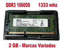 Memoria Ddr3 2gb 10600s (1333mhz) P/ Notebook - Boas Marcas