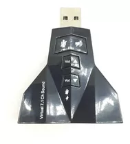 Placa De Som 7.1 Usb 3d Adaptador P2 Audio 