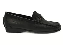 Mocassim Samello Couro Legítimo Preto Monza Shelton Original