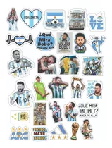 Stickers Calcos Vinilos Termo Argentina Messi Mundial Afa