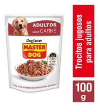 Máster Dog Sachet Adulto Carne 100gr X20und | Mdr