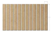 Ripas De  Shiplap Mdf Cru Espessura 3mm Kit Com 28 Peças 