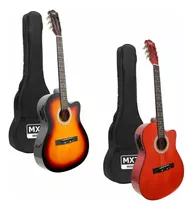 Violão Eletro Acustico Cordas Aço Mxt Com Equalizador + Case