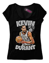 Remera Mujer Brooklyn Nets Kevin Durant Nba5 Dtg Premium