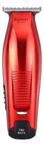 Aparador De Pelo Kemei Km-5026  Vermelho 100v/240v