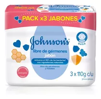 Jabón Johnson´s Baby Libre De Gérmenes 3 - Kg a $39