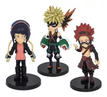 Set 3 Figuras Boku No Hero Heroe Bakugo Kirishima Kyoka Jiro