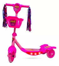 Patinete Infantil Com Led Crianças Scooter Dobrável 3 Rodas