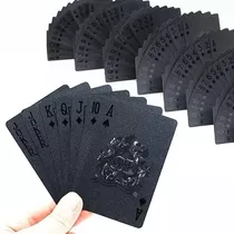 Baralho Luxo Black Preto Prova D'água Poker Truco Cartas