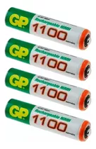 Pilas Baterias Recargables Gp Triple Aaa 1100mah 1.2v 6 Und