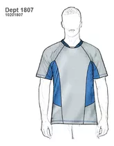 Molde, Patrón Franela Deporte Raglan Cortes Hombre