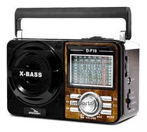 Radio Vintage Retrô Recarregável Am Fm Sw Usb Mp3 Auxiliar Cor Marrom 110v/220v