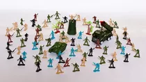Boneco Soldadinhos De Brinquedo E Caminhão Militar Exército
