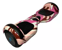  Skate Elétrico Hoverboard Led Bluetooth Bolsa Galáxia Rosa