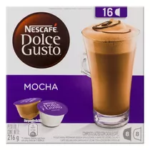 Composto Lácteo Em Cápsula Mocha Nescafé Dolce Gusto Caixa 216g 16 Unidades