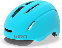 Casco Giro Caden Bici Urbano C/vicera Regulable - Full Salas Color Celeste Mate Talle M - 55/59 Cm