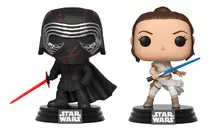 Bonecos Funko Pop 2 Pack Star Wars Kylo Ren E Rey Original