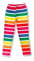 Leggins Para Niñas - Arcoiris Multicolor