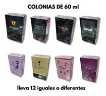 12 Colonia Perfume Fragancia Dama Caballero Surtido 60ml