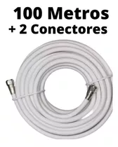 Rollo 100 Metros Cable Coaxial Rg6 Blanco, Inter, Movistar