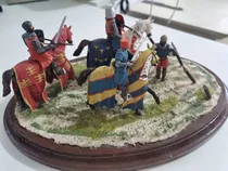 Diorama Medieval Cavaleiros Modelismo. Frete Grátis 