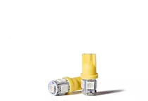 Led T10 Posicion W5w T10 12v Amarillo 2821 5 Puntas 5050 Smd