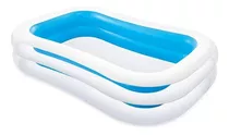 Piscina Inflable Rectangular Familiar 2.62x1.75x 56 Cm Intex Color Azul