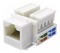 Jack Rj45 Cat6 Utp Auto Crimpeable Blanco