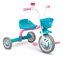 Triciclo Kids Motoca Charm Nathor Meninas 3 Rodas C/cestinha