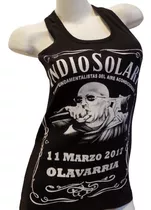 Indio Olavarría 2017 Musculosas Corte Mujer Que Sea Rock