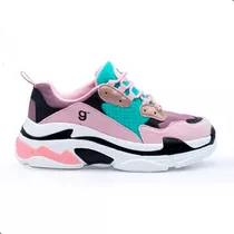 Zapatillas Gummi Mujer Balen Sneaker Moda Urbanas