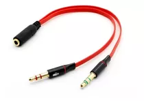 Cable Adaptador 2 A 1 (para Auriculares Con Microfono)