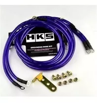 Ground Kit Hks Auto Kit Cable Tierra Universal Tuning Azul