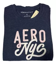 Polera Aeropostale Mujer Azul Nyc