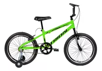 Bicicleta Aro 20 Infantil Bmx Cross Roda Lateral Tridal Cor Verde