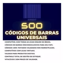 500 Códigos De Barras Ean13 Com Imagem Envio Imediato