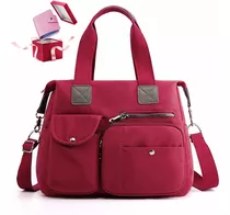 Bolsa Mujer Mano Crossbody 2en1 Múltiples Bolsillos+cartera