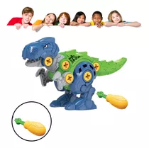 Brinquedo Dinossauro Robô Monta E Desmonta C/ Chave Infantil
