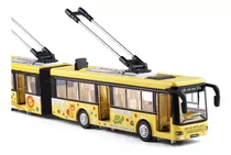 Miniatura Ônibus Articulado Elétrico(trólebus) Escala 1:50