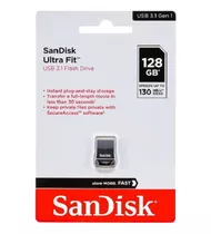 Pendrive Sandisk Ultra Fit 128gb Usb 3.1 Lacrado Original 