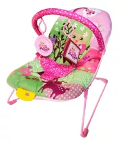 Cadeira Cadeirinha Descanso Musical Vibratoria Bebê Rosa