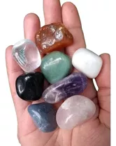 8 Pedras Polidas Quartzos Cristal Ametista Onix Ágata Cod411