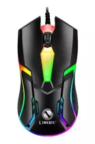 Mouse S1 Usb C/ Fio Led Rgb Para Jogo Escritório