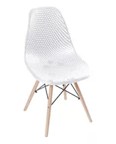 Cadeira Eames Design Colméia Eloisa Branco