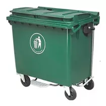 Tacho Contenedor De Basura 660 Lt  Rojo, Verde Y Gris 