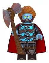 Boneco Blocos De Montar Thor Zumbie Marvel Terror