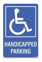 Estacionamiento Para Discapacitados Con Gráfico, 18  De Alto