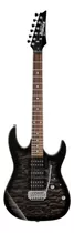 Guitarra Eléctrica Ibanez Rg Gio Grx70qa De Álamo Transparent Black Sunburst Con Diapasón De Amaranto