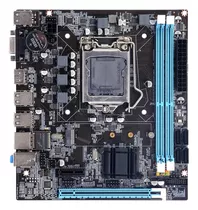 Placa Mãe Bluecase Bmbh61 Ddr3 Lga 1155 Rede 1000 H61 Nvme Cor Preto